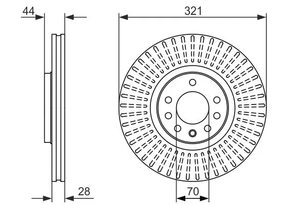 BOSCH 0986479571 Тормозной диск
