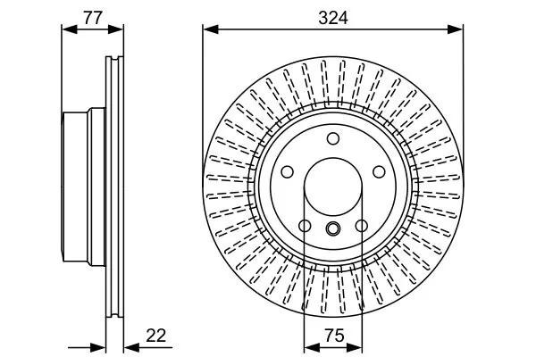 BOSCH 0986479569 Тормозной диск
