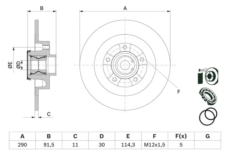 0 986 479 F42 BOSCH 0986479F42 Диск