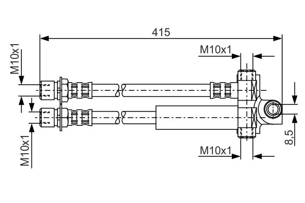 1 987 476 615 Brake hose