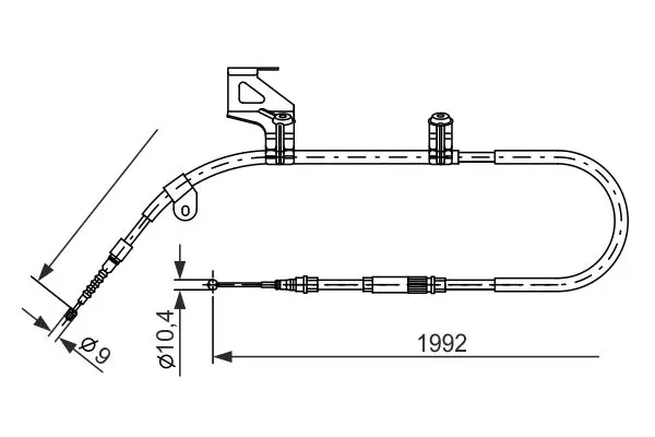 BOSCH 1987477244 Трос