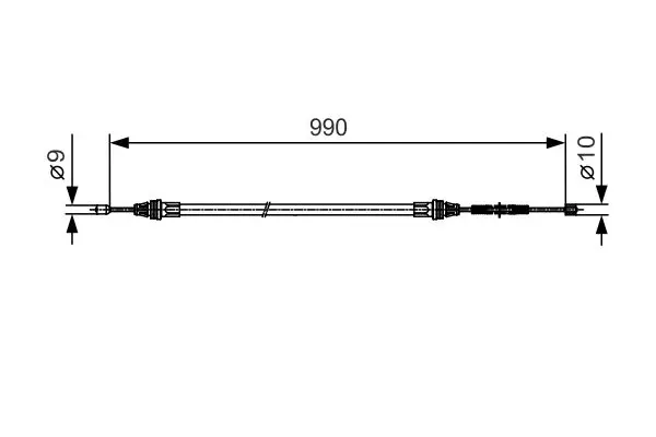 BOSCH 1987477751 Трос