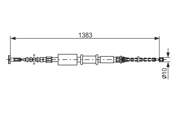 1 987 477 826 Cable, parking brake