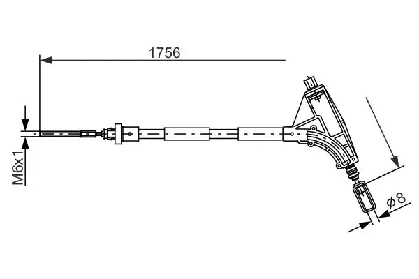 BOSCH 1987477870 Cable, parking brake