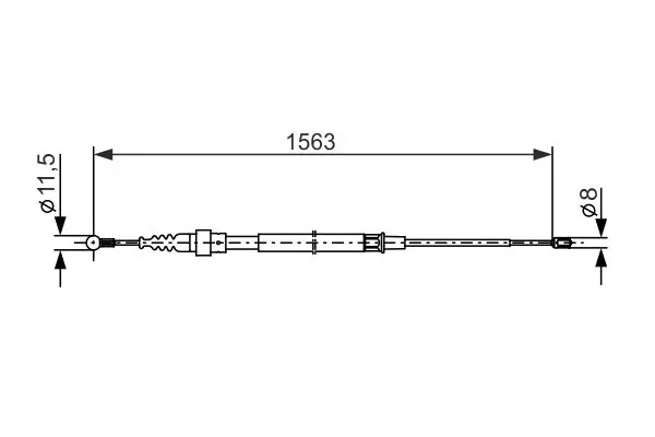 BOSCH 1987477891 Трос
