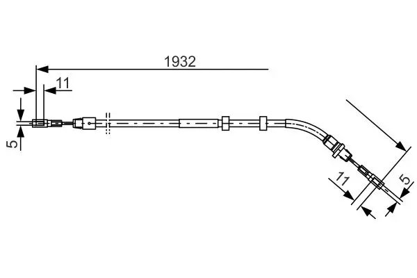 BOSCH 1987477904 Трос