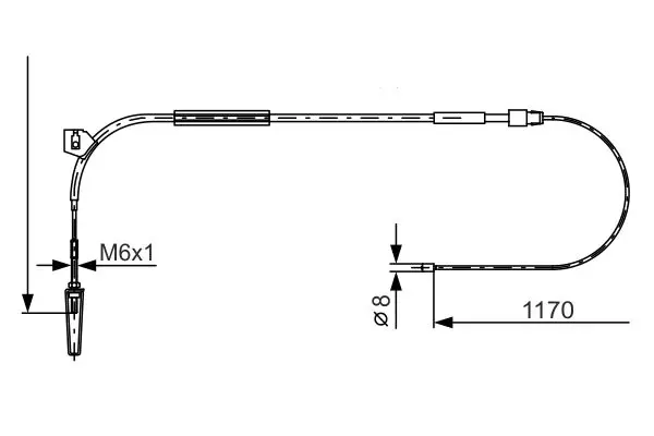 1 987 477 961 Cable, parking brake