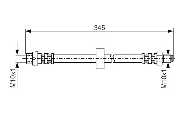 BOSCH 1987481168 Тормозной шланг