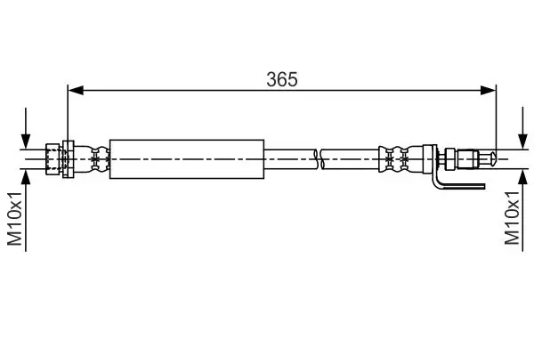 BOSCH 1987481703 Шланг тормозной