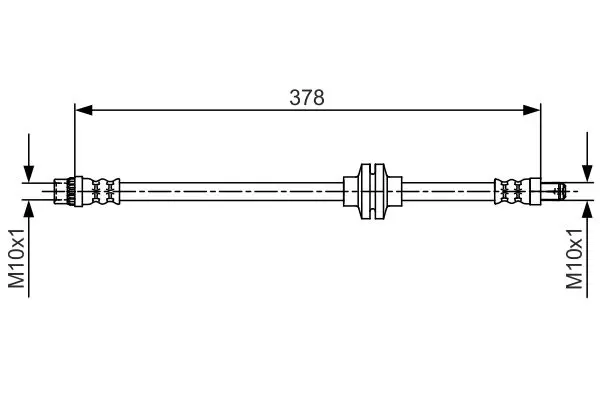 BOSCH 1987481707 Шланг тормозной передний R/L