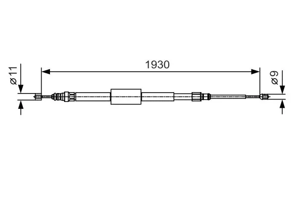 BOSCH 1987482011 Трос