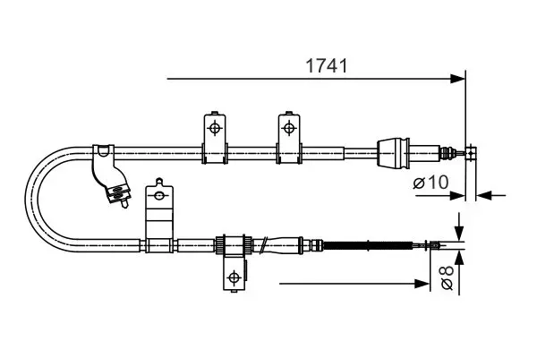 BOSCH 1987482076 Трос