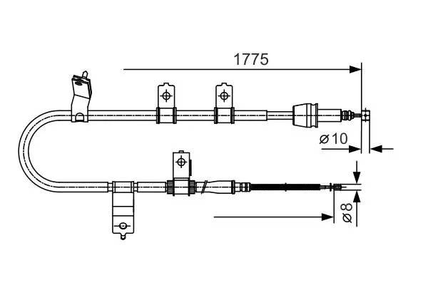 BOSCH 1987482077 Трос