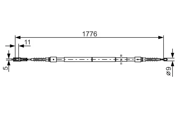1 987 482 126 Cable, parking brake