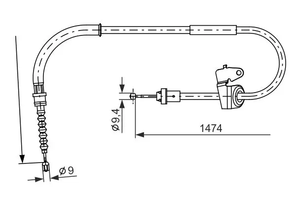BOSCH 1987482229 Трос