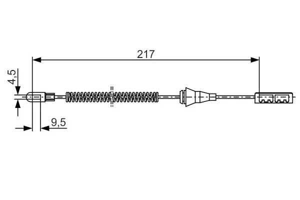 BOSCH 1987482251 Трос