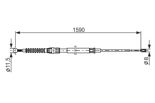 BOSCH 1987482265 Трос