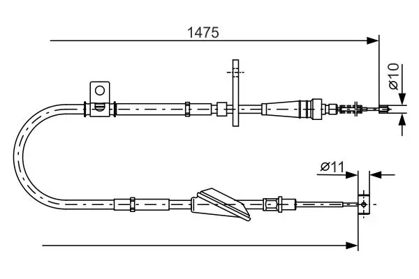 BOSCH 1987482211 Трос