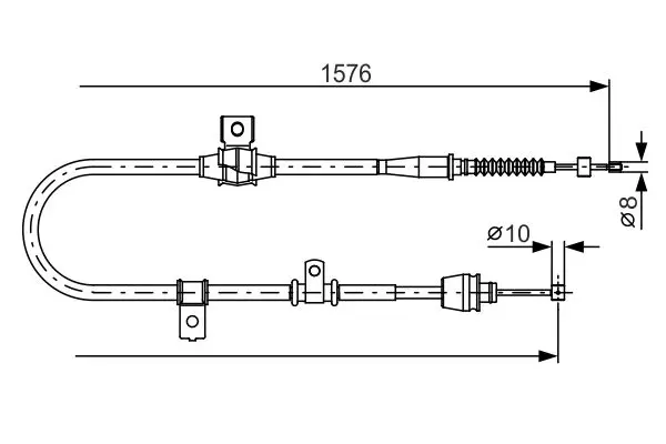 1 987 482 270 Cable, parking brake