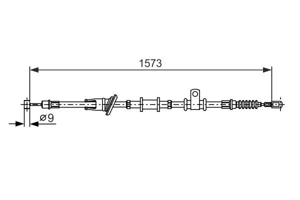 BOSCH 1987482399 Трос ручного тормоза