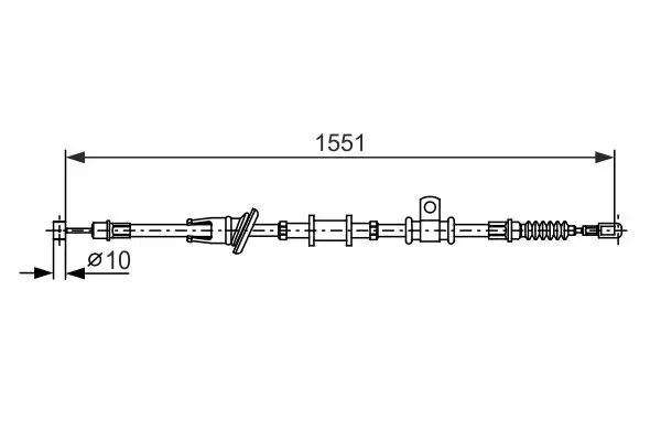BOSCH 1987482400 Трос