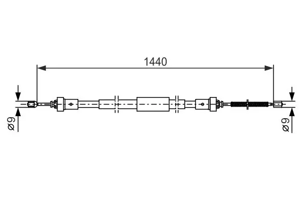 BOSCH 1987482383 Трос