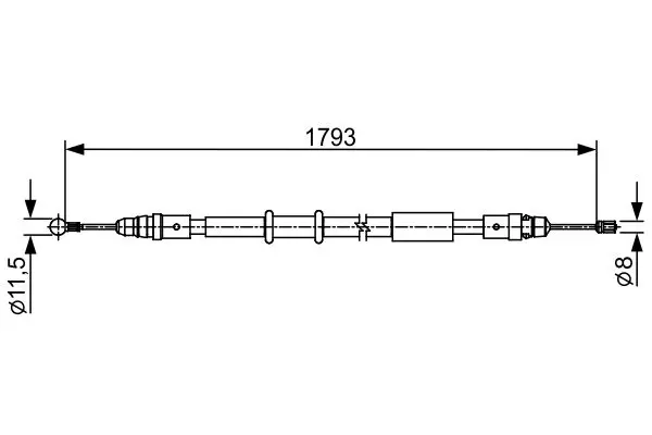 BOSCH 1987482550 Трос
