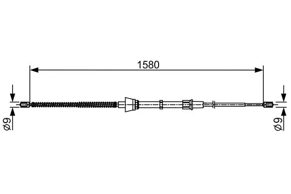 BOSCH 1987482446 Трос стояночного тормоза BOSCH
