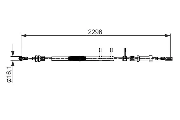 BOSCH 1987482595 Трос