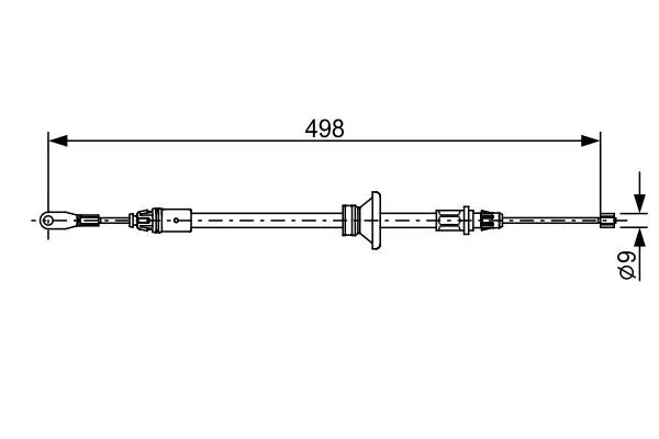 BOSCH 1987482632 ТОРМОЗНОЙ ТРОС