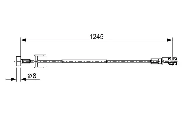 BOSCH 1987482633 ТОРМОЗНОЙ ТРОС