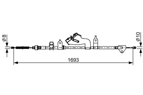 BOSCH 1987482657 ТОРМОЗНОЙ ТРОС