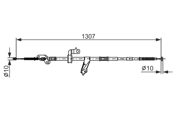 BOSCH 1987482901 Тросик, cтояночный тормоз