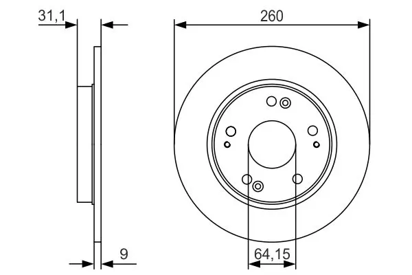 Bosch 0986479V21 ТОРМОЗНОЙ ДИСК ЗАДНИЙ