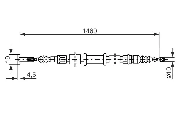 BOSCH 1987477375 Cable, parking brake