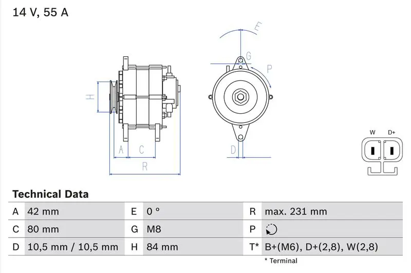 0 986 049 870 Alternator