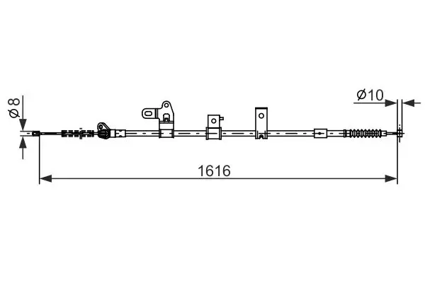BOSCH 1987482307 Трос стояночного тормоза