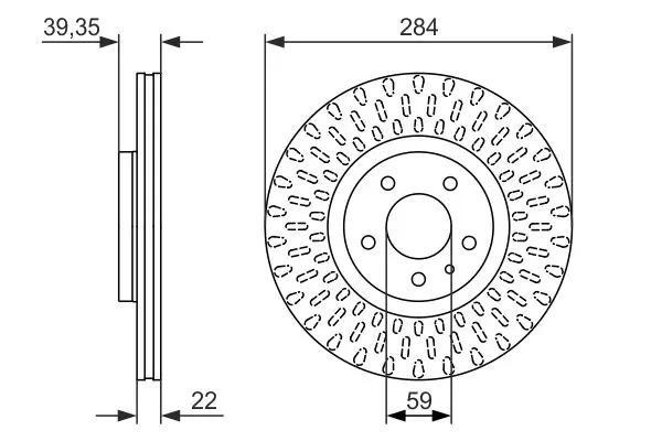 BOSCH 0986479588 Тормозной диск