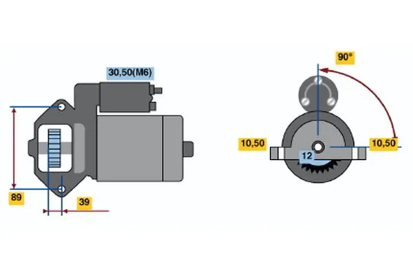BOSCH 0001109328 Starter