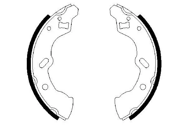 BOSCH 0986487587 Brake shoe set