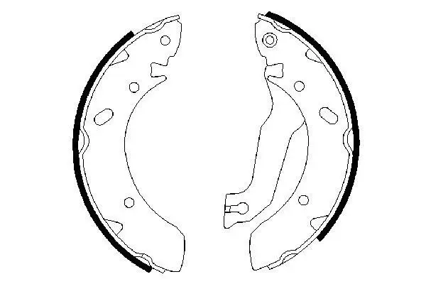 BOSCH 0986487387 Brake shoe set