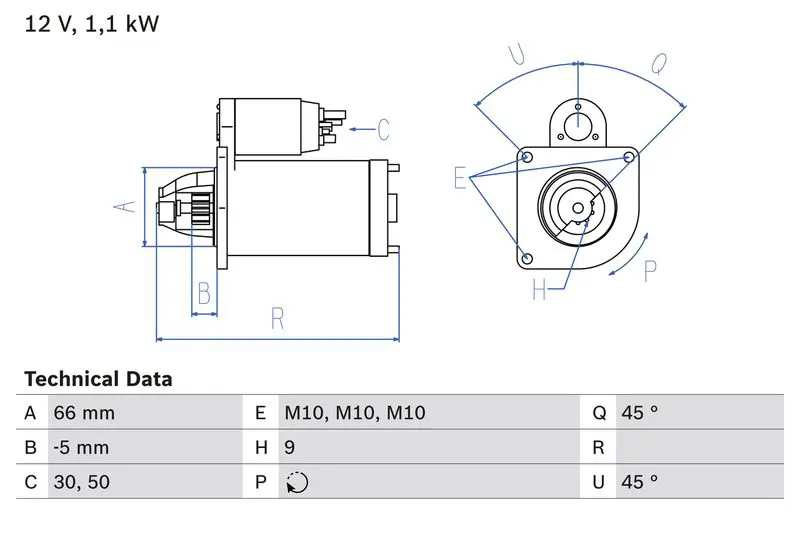 BOSCH 0986012340 Starter