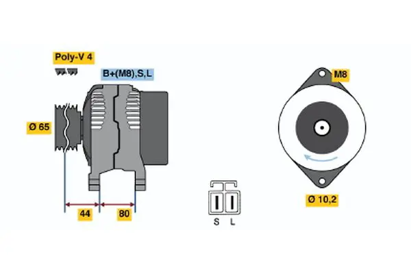 BOSCH 0986042951 Alternator