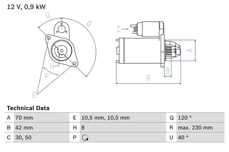 BOSCH 0986012290 Starter