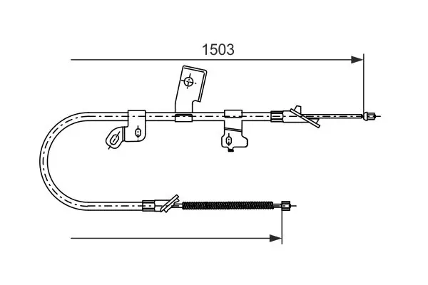 1 987 477 543 Cable, parking brake