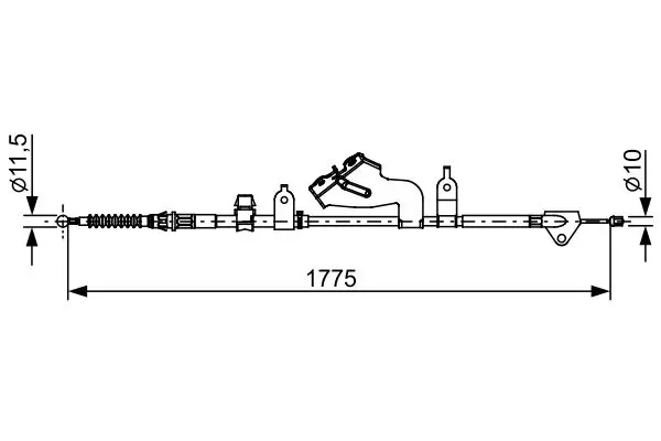 BOSCH 1987482655 Трос