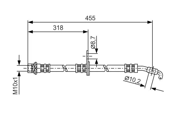 BOSCH 1987476255 Тормозной шланг