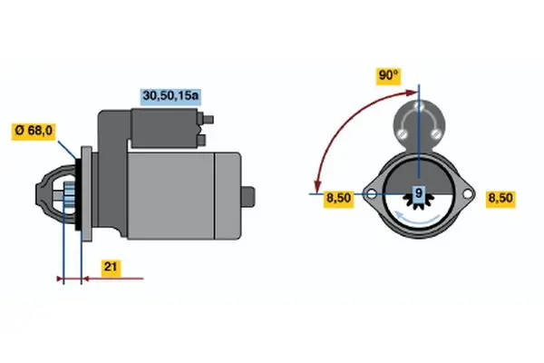 BOSCH 0986010030 Starter
