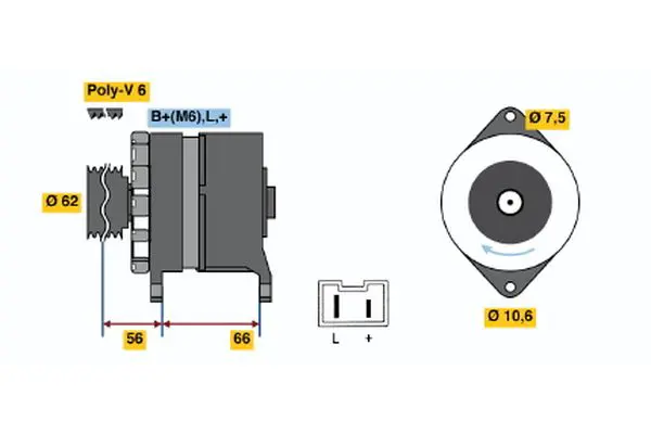 0 986 037 901 Alternator