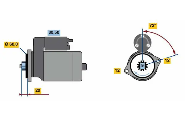 BOSCH 0986023420 Starter
